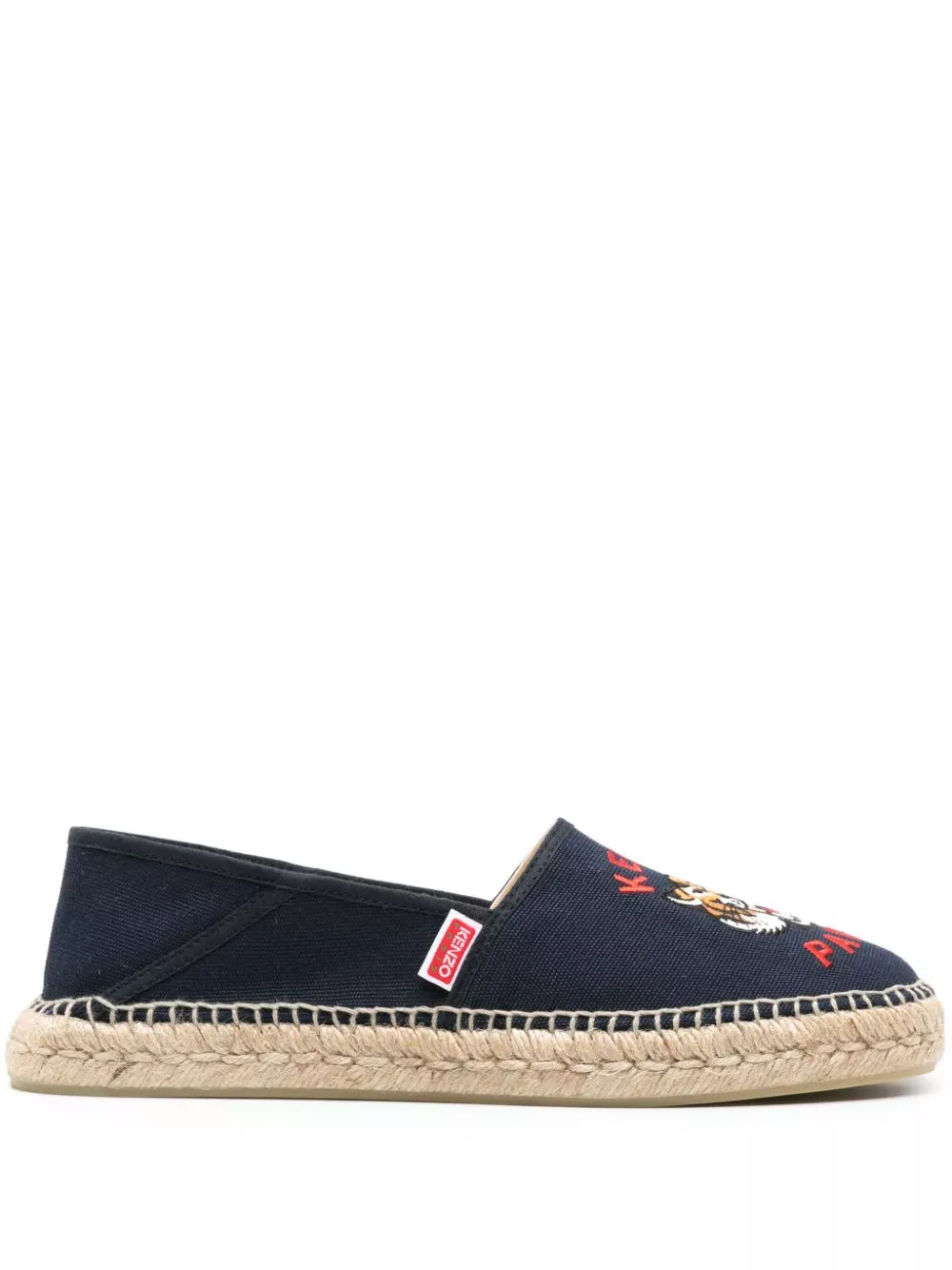 Kenzo tiger embroidered cotton espadrilles Men 0113