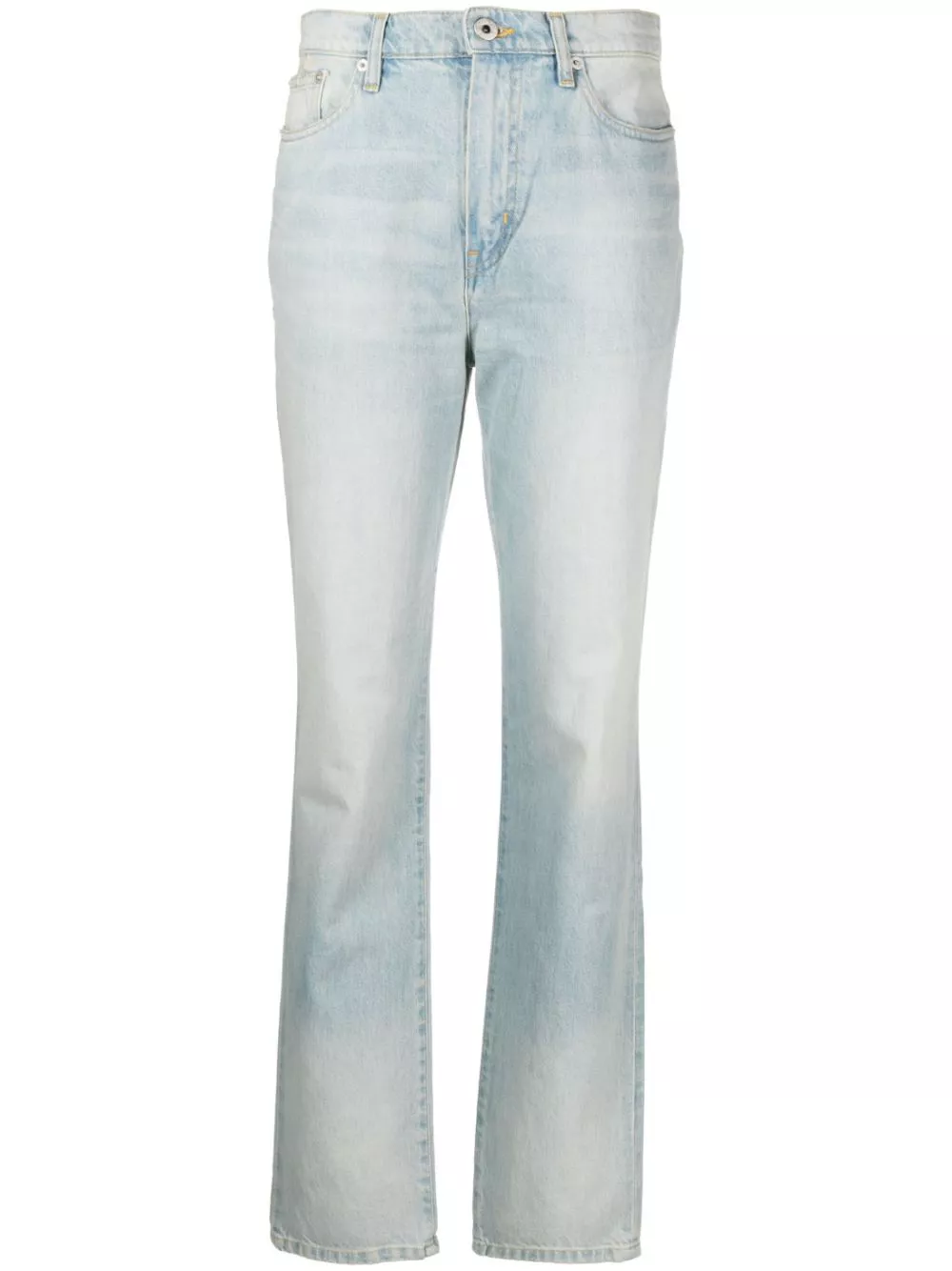 Kenzo Japanese high-waisted straight-leg jeans Women 0116