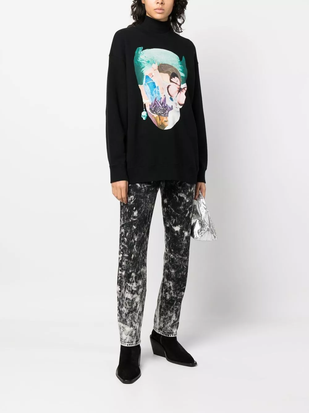 Affordable Kenzo graphic-print cotton sweatshirt Women 0116