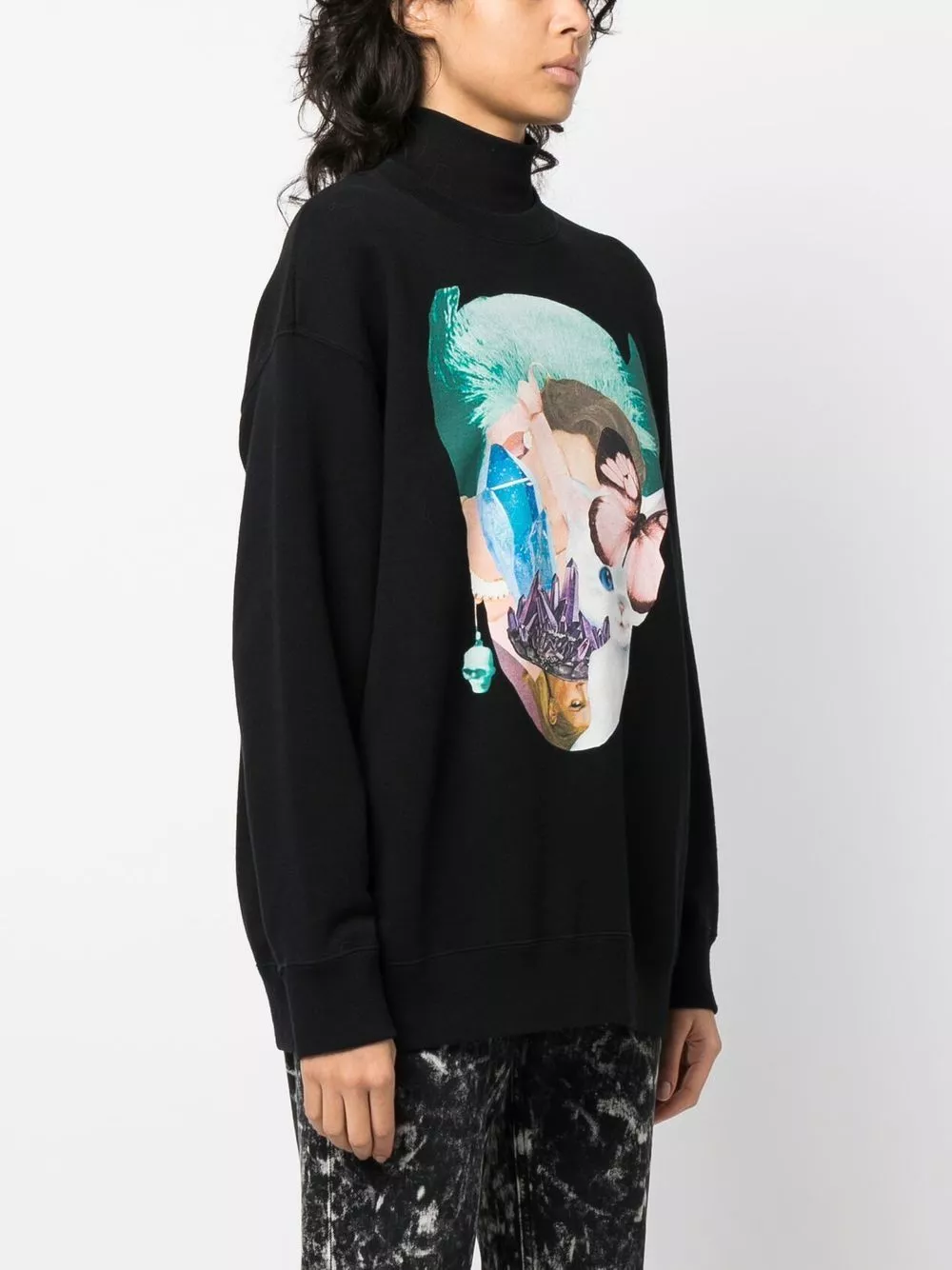 Affordable Kenzo graphic-print cotton sweatshirt Women 0116