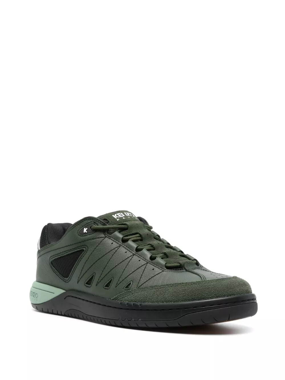 Affordable Kenzo mesh-panelled leather sneakers Men 0204